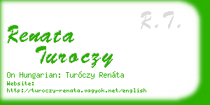 renata turoczy business card