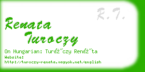 renata turoczy business card